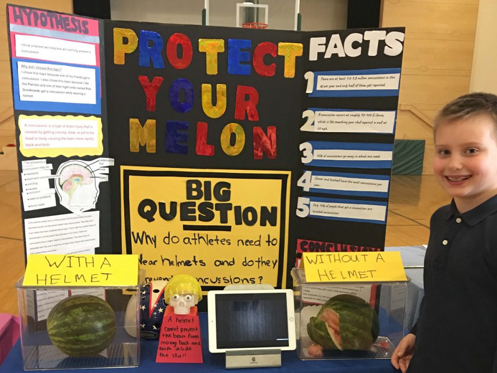 Unquowa School | Fourth Graders at the Science Fair